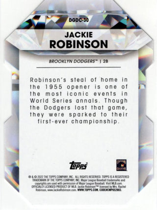 Jackie Robinson 2022 Topps Diamond Greats Die-Cut Card #DGDC-30