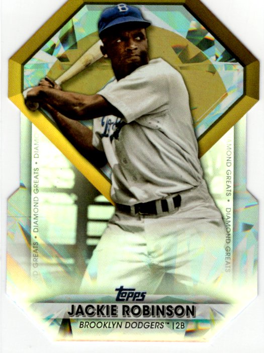 Jackie Robinson 2022 Topps Diamond Greats Die-Cut Card #DGDC-30