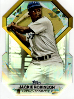Jackie Robinson 2022 Topps Diamond Greats Die-Cut Card #DGDC-30