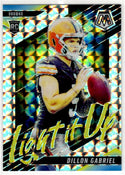 Dillon Gabriel 2025 Panini Mosaic Light it Up Prizm RC Card #21