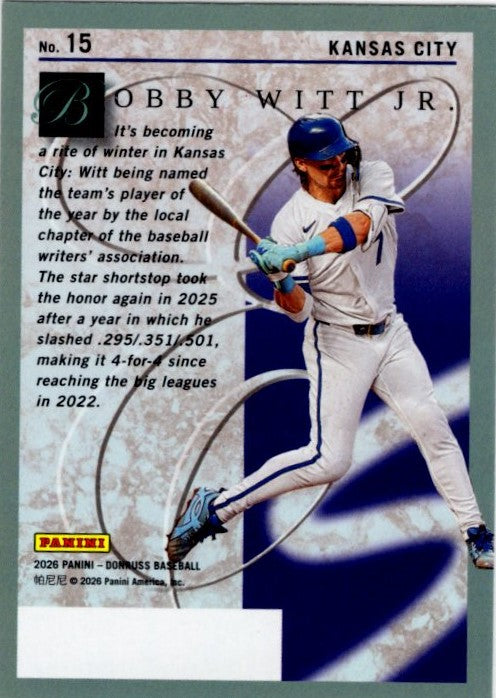 Bobby Witt Jr 2026 Donruss Elite Series #15