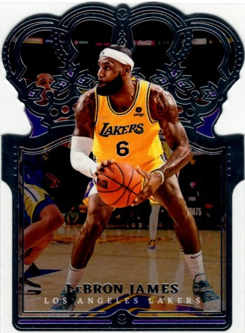 LeBron James 2021-22 Panini Crown Royale Die-Cut Card #52