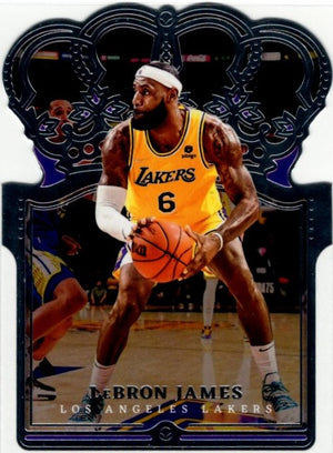 LeBron James 2021-22 Panini Crown Royale Die-Cut Card #52