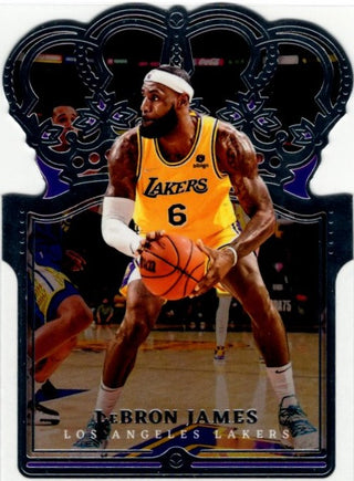 LeBron James 2021-22 Panini Crown Royale Die-Cut Card #52