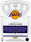 LeBron James 2021-22 Panini Crown Royale Die-Cut Card #52