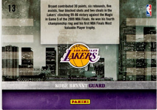 Kobe Bryant 2009-10 Panini Studio Skylines Card #13