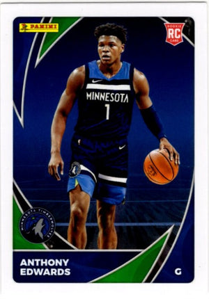 Anthony Edwards 2020-21 Panini NBA Sticker & Card RC #81