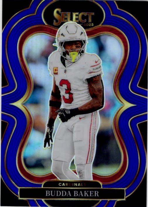 Budda Baker 2025 Panini Select Suite Level Prizm Blue Card #324 46/99