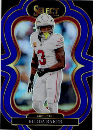 Budda Baker 2025 Panini Select Suite Level Prizm Blue Card #324 46/99