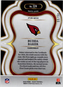 Budda Baker 2025 Panini Select Suite Level Prizm Blue Card #324 46/99