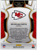 Brashard Smith 2025 Panini Select Concourse Checker Prizm Blue Card #9 131/249