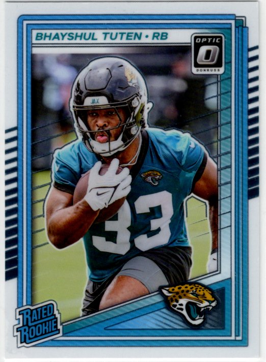 Bhayshul Tuten 2025 Panini Donruss Optic Rated Rookie Card #272