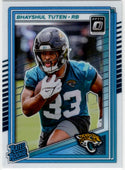 Bhayshul Tuten 2025 Panini Donruss Optic Rated Rookie Card #272