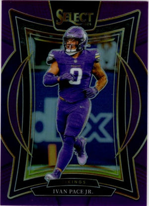 Ivan Pace JR 2024 Panini Select Concourse Purple Prizm Card #62 50/75