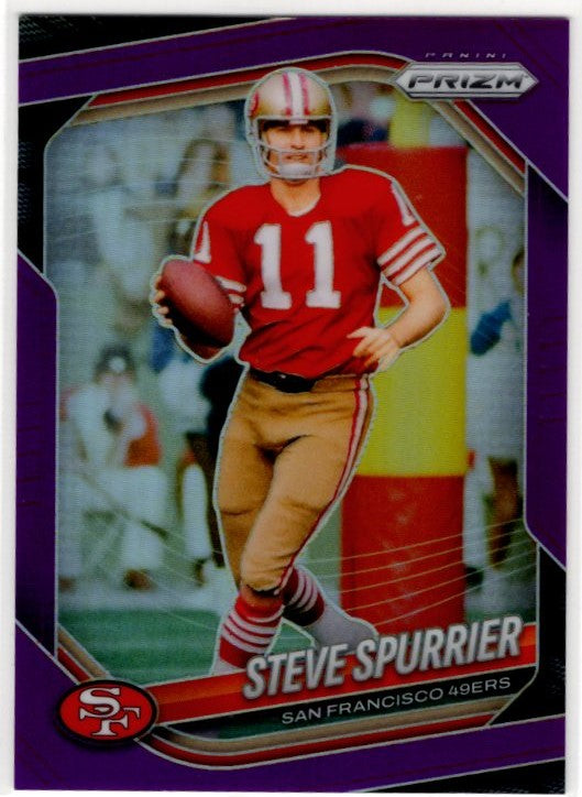 Steve Spurrier 2025 Panini Purple Prizm Card #157 110/125