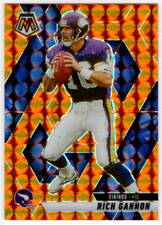 Rich Gannon 2025 Panini Mosaic Orange Prizm Card #225 084/199
