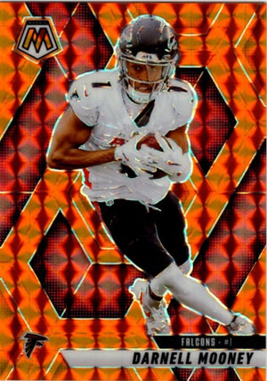 Darnell Mooney 2025 Panini Mosaic Orange Prizm Card #25 062/199