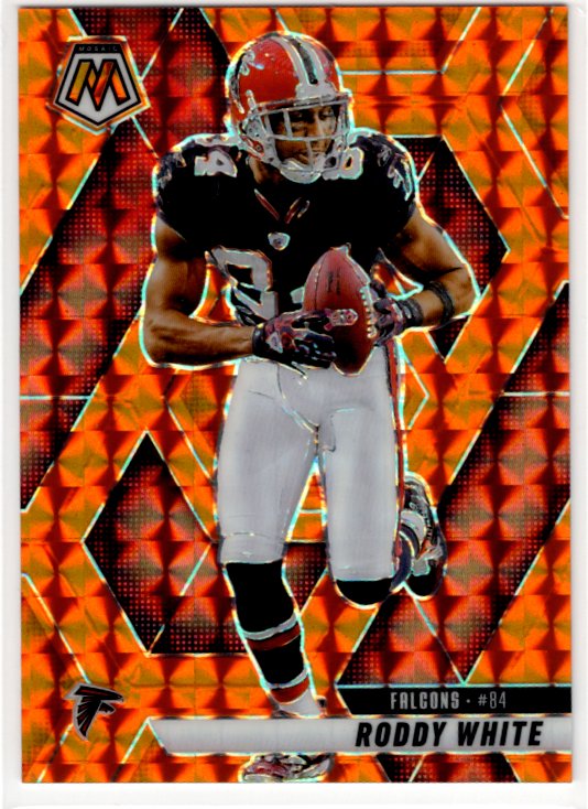 Roddy White 2025 Panini Mosaic Orange Prizm Card #21 192/199
