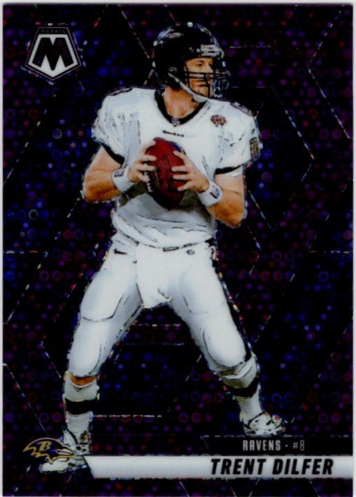 Trent Dilfer Panini Mosaic Reactive Purple Prizm Card #98 03/50