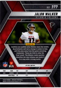 Jalon Walker 2025 Panini Mosaic Reactive Prizm Purple RC Card #377 37/49