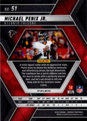 Michael Penix JR 2025 Panini Mosaic Disco Prizm Purple Card #51 37/50