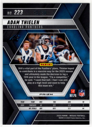 Adam Thielen 2025 Panini Mosaic Disco Prizm Purple Card #223 16/50