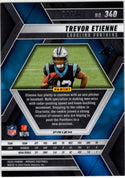 Trevor Etienne 2025 Panini Mosaic Disco Prizm Purple RC Card #340 26/50