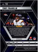 Troy Franklin 2025 Panini Mosaic Reactive Prizm Blue Card #16 94/99