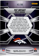 Pat Bryant 2025 Panini Mosaic Centerstage Blue Prizm RC Card #18 42/99