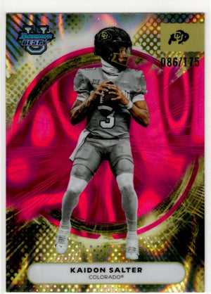 Kaidon Salter 2025 Topps Bowman Best University Pink Lava Card #64 086/175
