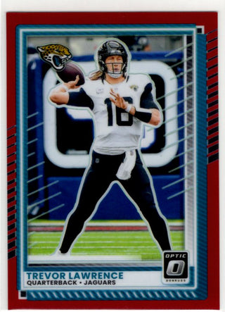 Trevor Lawrence 2025 Donruss Optic Red Prizm Card #146 092/149