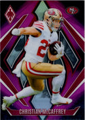Christian McCaffrey 2025 Panini Phoenix Pink Fade Card #26 32/88