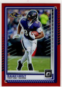 Isaiah Likely 2025 Donruss Optic Red Prizm Card #101 135/149