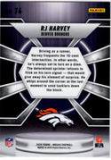 RJ Harvey 2025 Panini Mosaic Centerstage Hyper Prizm RC Card #14 (Copy)