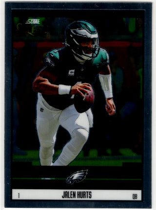 Jalen Hurts Panini Select Score Throwback Card #3