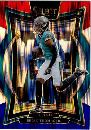 Brian Thomas Jr 2024 Panini Select Concourse Red & Blue Shock Prizm RC Card #91