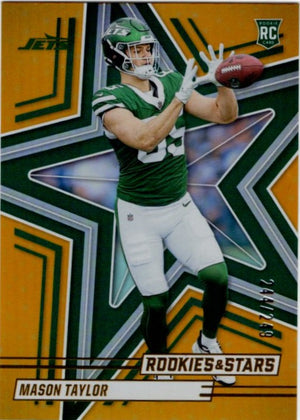 Mason Taylor 2025 Panini Rookies & Stars RC Orange Card #157 244/249