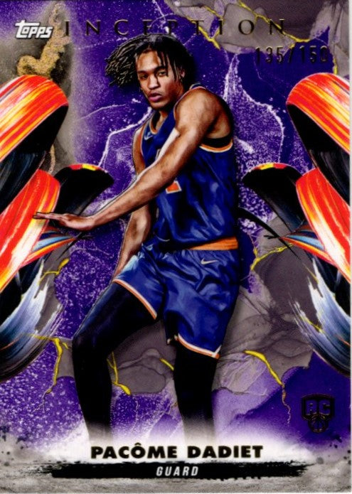Pacome Dadiet 2024 - 2025 Topps Inception Purple RC Card #18 135/150