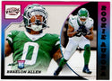Braelon Allen 2024 Panini Encore Pacific Rookie Aurora RC Card #4 62/75