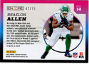 Braelon Allen 2024 Panini Encore Pacific Rookie Aurora RC Card #4 62/75