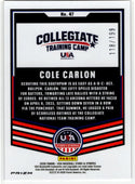 Cole Carlon 2026 Panini Stars & Stripes Baseball Purple Prizm Card #47 118/199