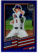Jaden Freeze 2026 Panini Stars & Stripes Baseball Blue Prizm Card #116 228/299