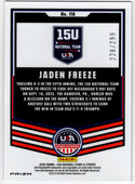 Jaden Freeze 2026 Panini Stars & Stripes Baseball Blue Prizm Card #116 228/299