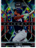 Zion Rose 2026 Panini Stars & Stripes Prizmatic Red Prizm Card #8 148/199