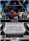 Zion Rose 2026 Panini Stars & Stripes Prizmatic Red Prizm Card #8 148/199