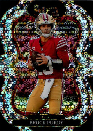 Brock Purdy 2025 Panini Select Suite Level Silver Disco Prizm Card #318