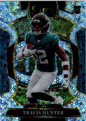 Travis Hunter 2025 Panini Select Concourse Silver Disco Prizm Card RC #28