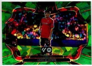 Ante Budimir 2025-26 Panini Select La Liga Field Level Green Cracked Ice Prizm Card #210