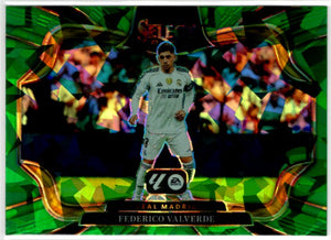 Federico Valerde 2025-26 Panini Select La Liga Field Level Green Cracked Ice Prizm Card #236