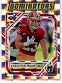 Christian McCaffrey 2025 Panini Donruss Dominators Card #DOM-CMY